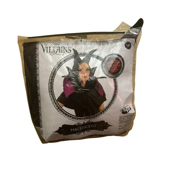 Dark Grunge Whimsigoth Halloween Costume Disney Villains Maleficent Horns & Cape - Picture 5 of 8